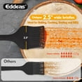 thumbnail image 2 of Eddeas Silicone Basting Pastry Brush, Heat Resistant Pastry Brush, Great for BBQ Grill Baking Kitchen Cooking, Strong Steel Core and One-Pieces Design, BPA Free and Dishwasher Safe (2PCS 11 inch), 2 of 7