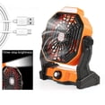 thumbnail image 1 of facefd Multifunctional Camping Fan LED Lantern Portable 5000mAh Rechargeable Fan for Desk for Outdoor Camping Home Office, 1 of 6