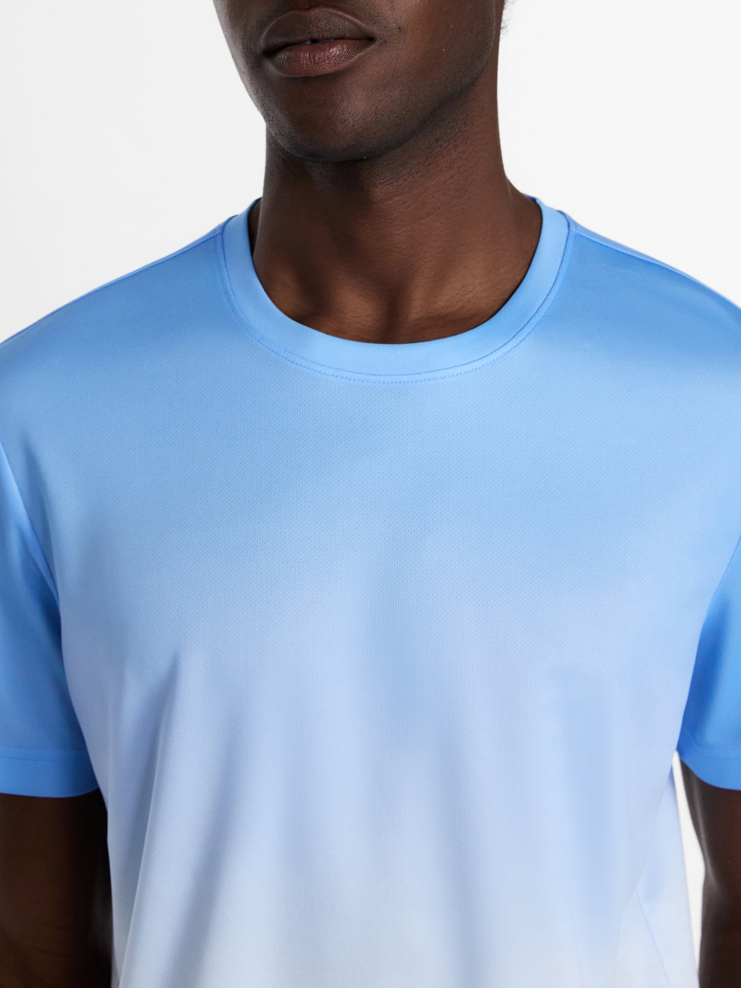 Athletic Works Men's and Big Men's Ombre Mesh Tee, Sizes XS-4XLT