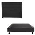 thumbnail image 1 of Base de Cama Queen Size DICASA con Cabecera Lucca Negro, 1 of 7