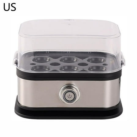 ZOUBAOQ Smart Egg Cooker with Auto Shut, Effortless Egg Cooking with The Stainless Steel Egg Cooker, Multi-Function 6-in-1 Electric Rapid Egg Cooker For Hard/Soft/Medium Boiled