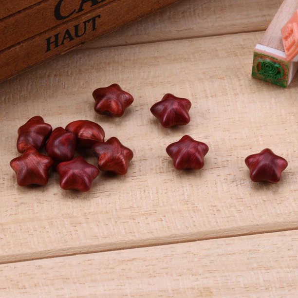Cuadros Decorativos 100 Uds. Gránulo de sellado de pintura de cera Vintage de estrella de cinco puntas cera de regalo DIY(5)