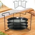 thumbnail image 1 of Pizza Rack Folding Iron 14 Inch, Multifunctional Food Preparation Stand, Stable Strong Bearing Capacity, Space Saving Storage, Kitchen Party Family Gathering Beautiful, 1 of 7