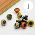 thumbnail image 2 of Vintage Cabinet Knobs Flower Carving Anti-rust Home Improvement Leopard Round Cabinet Handle for Wardrobe JIKAIX, 2 of 5