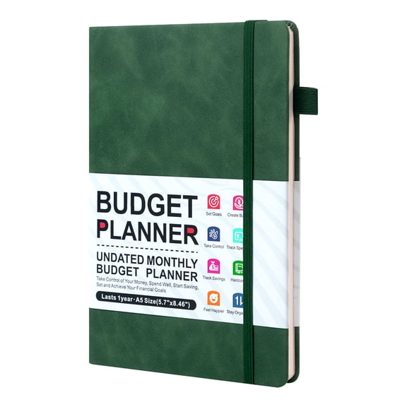 LYCAQL Budget Planner Monthly Budget Book with Expense Tracker Notebook Undated Bill Organizer & Finance Planner to Take Control of Your Money Account Book to Manage Your Finances