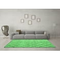 thumbnail image 3 of Ahgly Company Indoor Square Abstract Emerald Green Modern Area Rugs, 7' Square, 3 of 4
