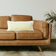 thumbnail image 2 of Ox Bay Light Yellow/White Bordered Flange Frame 14" x 36" Indoor Lumbar Throw Pillow, 2 of 11
