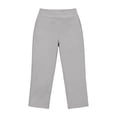 thumbnail image 5 of Petite Capris for Women Petite Length Pull on High Waist Tummy Control Athletic Exercise Yoga Leggings Summer Workout Stretchy Below Knee Long Shorts Jegging with Pockets Light Gray L, 5 of 8