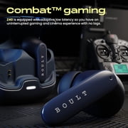Boult AirBass Z40 True Wireless Earbuds with 60H Playtime, Zen™ ENC Mic, Low Latency Gaming, Type-C Fast Charging, Blue, New, 1 Count, 1 Pack