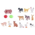 thumbnail image 2 of Juego de figuras de animales de granja Sunnimix 12 piezas Estilo B PVC, 2 of 8
