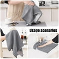 thumbnail image 5 of decorUhome Premium Kitchen Towels(18"x 28", 6 Pack), Large Cotton Kitchen Hand Towels, Grey, 5 of 10