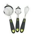 thumbnail image 1 of Justharion 3 Pieces Mesh Powder Sieve Non-Slip Egg Beater Baking Household Tools, 1 of 6