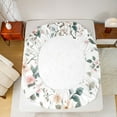 thumbnail image 5 of Manfei Country Floral Bed Sheets,Rustic Plant Flower King Sheets,White Green Pink Sheet Set For Teens,Super Cozy Room Decor,4 Pieces, 5 of 7