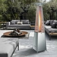 thumbnail image 4 of Vivicreate Pyramid Propane Patio Gas Heater 42000 BTU with Quartz Glass Tube Auto Ignition Wheels Ground Nails for Outdoor Commercial Restaurant Garden, 4 of 9