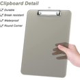 thumbnail image 4 of Minzimin 8.5 x 11 Plastic Clipboards Set of 1/2, Low Profile Metal Clip, Translucent Board, 12.5 x 9 in Letter Size, Office Supply, Back to School, 4 of 7