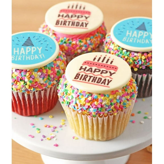 From You Flowers - Happy Birthday Cupcakes