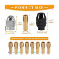 0.83.2mm Keyless Drill Chuck Collet Set 1/32 to 1/8In Replacement
