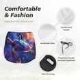 thumbnail image 6 of Lsque Starry Sky Turtle Printed Women's Running Shorts with Liner Pockets,Elastic Quick Dry Workout Athletic Gym Yoga Shorts,Womens High Waist Shorts-X-Large, 6 of 9