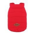 thumbnail image 1 of Sywqhk Mascota perro invierno cálido acolchado ropa chaqueta abrigo engrosado chaleco (rojo) (M)-178429.07 Sywqhk Para estrenar, 1 of 7
