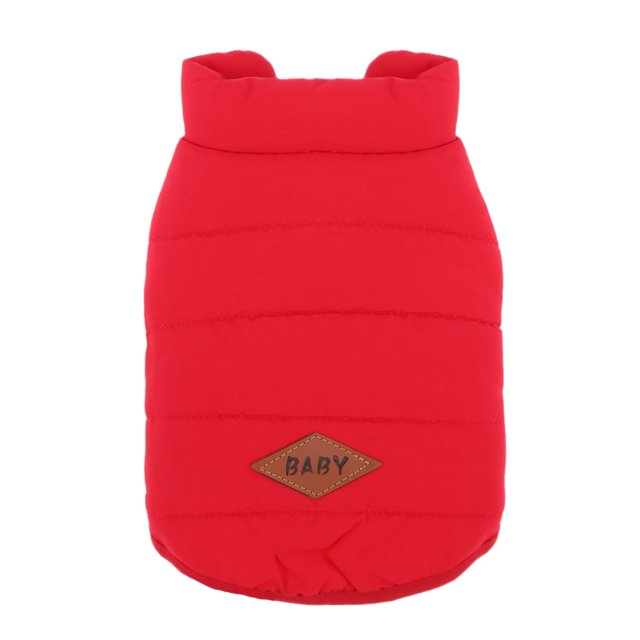 Sywqhk Mascota perro invierno cálido acolchado ropa chaqueta abrigo engrosado chaleco (rojo) (M)-178429.07 Sywqhk Para estrenar