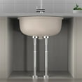 thumbnail image 3 of Stainless Steel Adjustable Kitchen Sink Bracket Bottom Installation Support Legs 50-80Cm White YIWEI, 3 of 7
