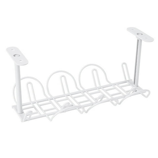 CAROOTU Under Desk Cable Management Tray Sturdy Table Bottom Wire Management Rack for Office Home New