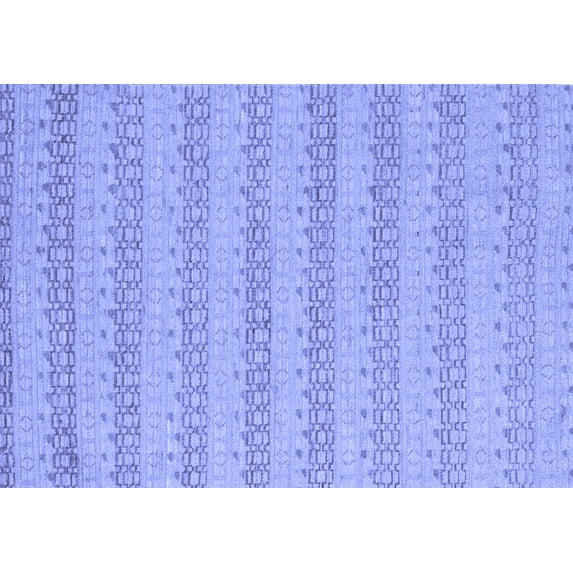 Ahgly Company Machine Washable Indoor Rectangle Abstract Blue Modern Area Rugs, 2' x 4'