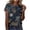Multicolor#01, variant on Plus Size Tops for Women Vintage Floral Printed Summer Short Sleeve Basic Crewneck Graphic T-Shirts Loose Oversized Dressy Casual Tunic Blouse Multicolor#03 XL