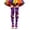 Purple, variant on ZHOGXU Kids Halloween Elegant Polka Dot Pattern Thigh High Socks For Girls Soft Party Socks Casual Daily Wear,Yellow