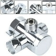 thumbnail image 3 of Dreamhall 1/2" Shower Head Diverter Valve, Shower Arm Diverter Valve for Hand Shower Head and Fixed Spray Head, 3-Way T-Adapter Shower Head Diverter Valve for Bath Mixer Tap Silver, 3 of 11