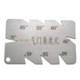 thumbnail image 3 of Suitable for Medidor de ángulo de válvula de acero inoxidable, regla de medición de grados for asiento de válvula de motor de automóvil y motocicleta, 45, 55, 60, 65 y 70 grados., 3 of 4