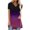 C, variant on SHOPESSA Womens Tops Fashion Gradient Printed Blouse V-neck Short Sleeve Tunic Tops Casual Summer Long Shirts for Women to Wear with Leggings