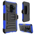 thumbnail image 2 of GSA Rubberized Holster Case w/Kickstand for Samsung Galaxy S9 Plus - Black/Blue, 2 of 2