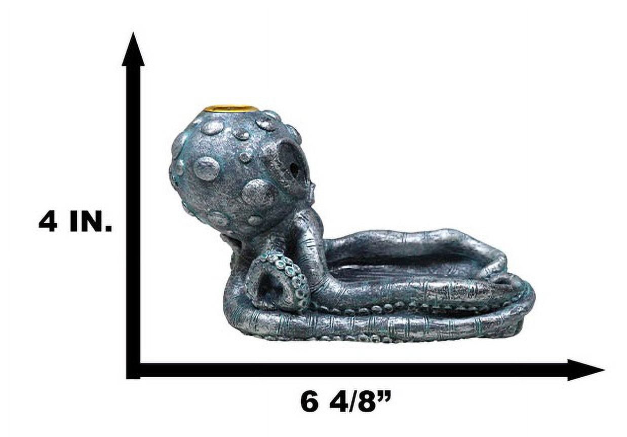 Nautical Cthulhu Octopus Sea Monster Backflow Incense Cone And Stick Holder