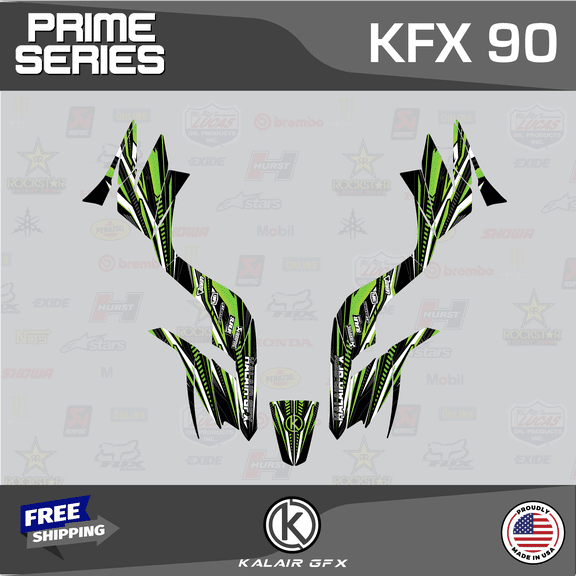 Kalair GFX Graphics Kit for Kawasaki ATV KFX 90 (2007-2022) Prime Series