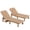 Wood, variant on Techmilly Oversized Outdoor Chairse Lounge Chair,Extra Widen Chaise with Cup