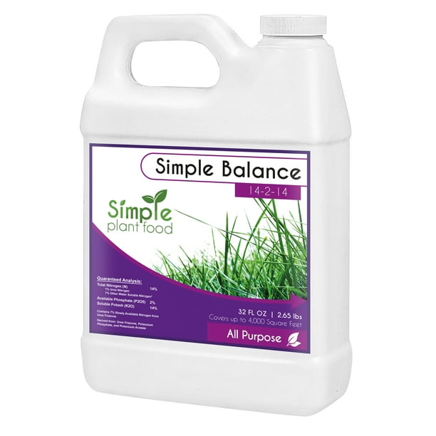 Simple Plant Food Simple Balance 14214 Liquid Lawn