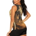 thumbnail image 3 of Lsque Golden Winged White Horse Printed Workout Tank Tops for Women, Athletic Sports Tank Tops, Compression Sleeveless Dry Fit Shirts,Sleeveless Yoga Shirt-Small, 3 of 9