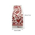 thumbnail image 3 of Homesteed Heart Table Runner Valentines Day Table Runner Red Plaid Table Runner Farmhouse Table Runner Rustic Rectangular Seasonal Burlap Love Decoration, 3 of 8