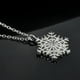 thumbnail image 5 of Collar gargantilla de cristal con colgante de copo de nieve para mujer, joyas, collares y colgantes, 5 of 5