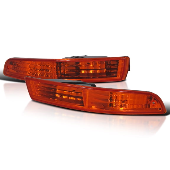 Spec-D Tuning Amber Lens Bumper Lights Compatible with 1994-1997 Acura Integra L R Pair Assembly