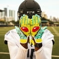 thumbnail image 4 of Battle Sports Alien Adult Football Gloves - Small - Turquoise/Green, 4 of 6