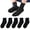 5 Pairs-Black, variant on Children's Crew Socks 15 Pairs Casual Athletic Socks Boys Girls Comfortable Breathable Elastic Socks for Kids 3-15 Years