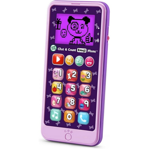 LeapFrog Chat and Count Emoji Phone, Purple Exclusive