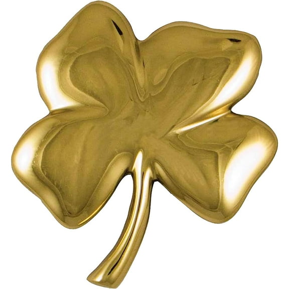 Four Leaf Clover Door Knocker - Brass (Premium Size)