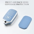thumbnail image 5 of Key Fob Cover Compatible with Toyota Camry 2002-2006 4 Button Keychain Case Holder Protector,Silver Blue, 5 of 5