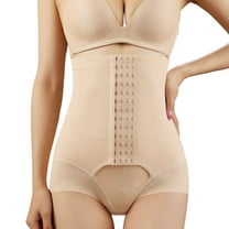 Defitshape Women's High Waist Shapewear Underwear Tummy Control Shapewear Shorts Firm Control Brief Spandex Tight Spring Shapewear Panties Nude Medium