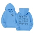 thumbnail image 5 of Tween Girls Hoodies Sweatshirts Soft Pullover With Hood Casual School Outdoor Clothes Sky Blue Size 11-12T, 5 of 7