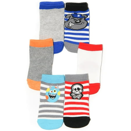 Garanimals Newborn Boy Assorted Socks, 6 Pairs
