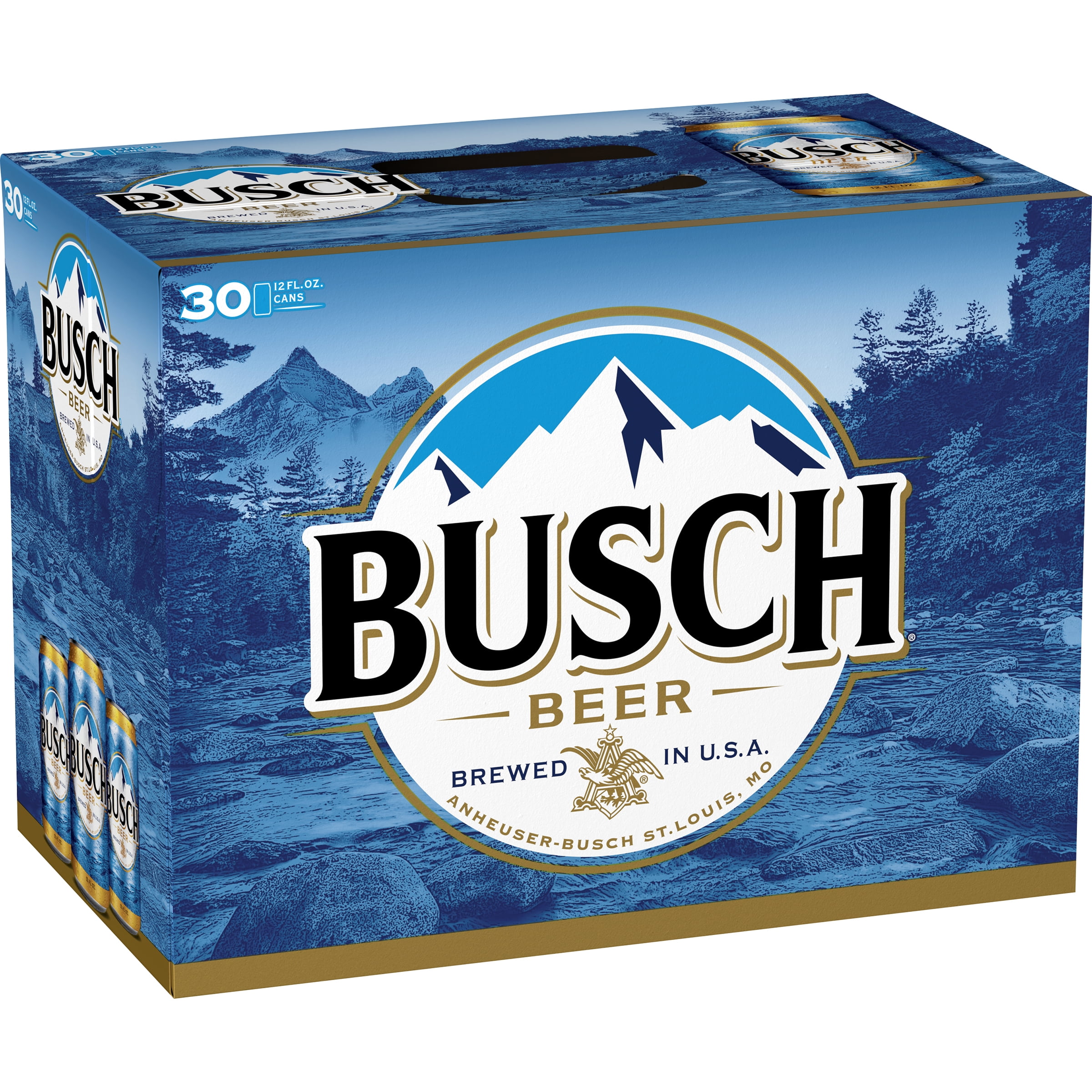 Busch Beer, 30 Pack Beer, 12 FL OZ Cans, 4.3 ABV
